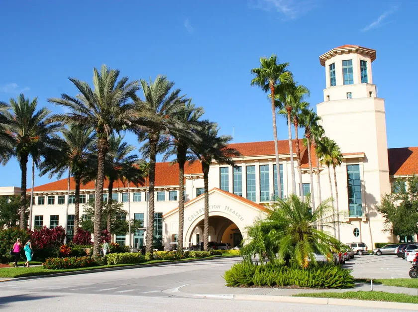 AdventHealth Celebration in Celebration, Florida, a location serviced by our non-emergency medical transportation (NEMT) services
