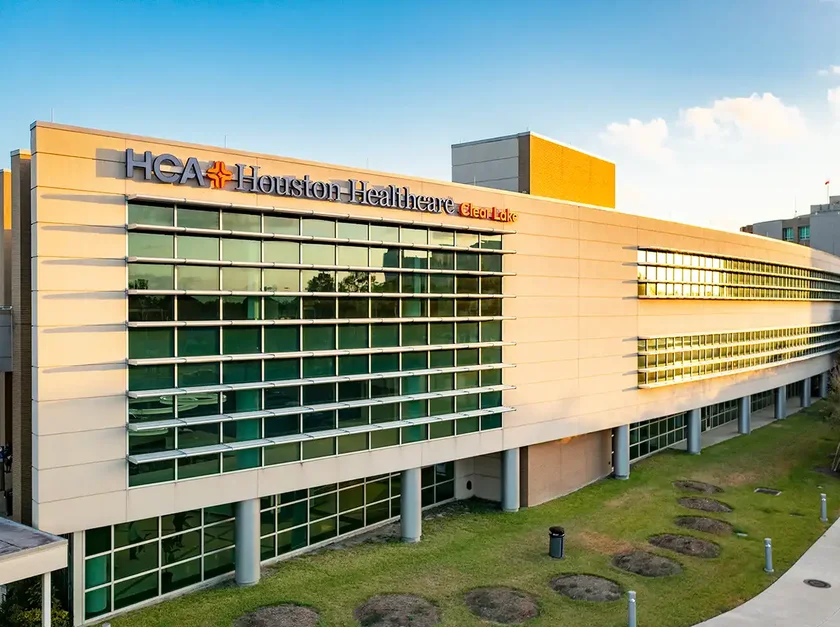 HCA Houston Healthcare Clear Lake in Webster, Texas, a location serviced by our non-emergency medical transportation (NEMT) services