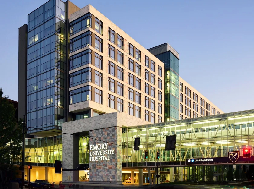 Emory University Hospital in Chamblee, Georgia, a location serviced by our non-emergency medical transportation (NEMT) services