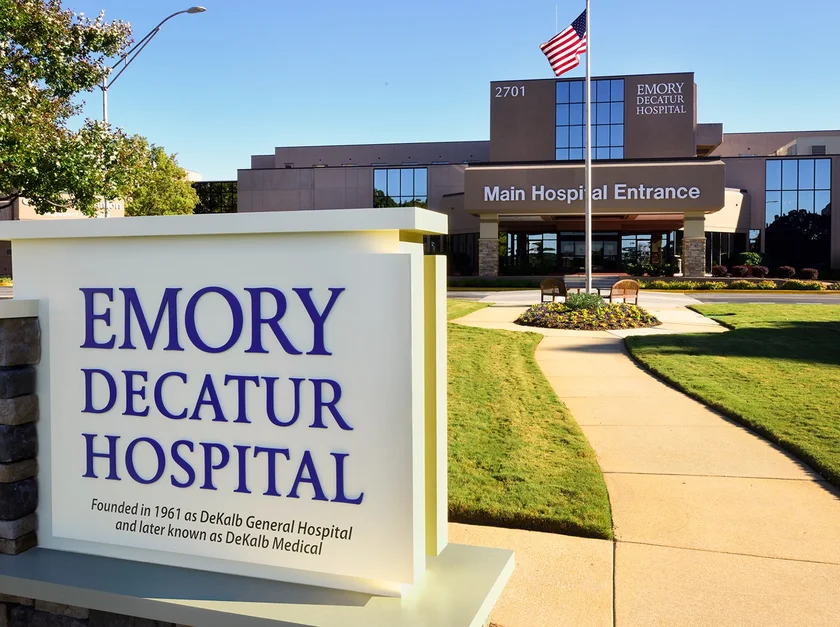 Emory Decatur Hospital in Stone Mountain, Georgia, a location serviced by our non-emergency medical transportation (NEMT) services