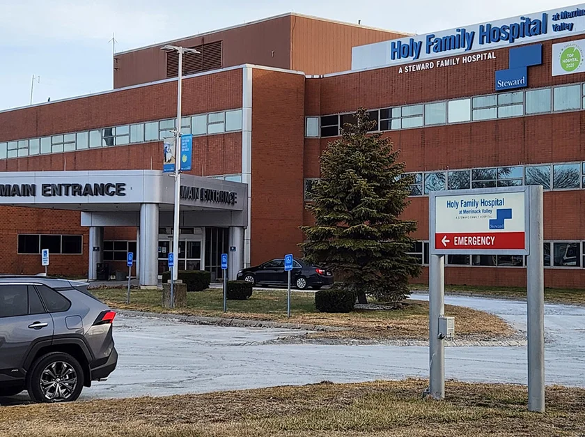 Holy Family Hospital - Haverhill in Haverhill, Massachusetts, a location serviced by our non-emergency medical transportation (NEMT) services