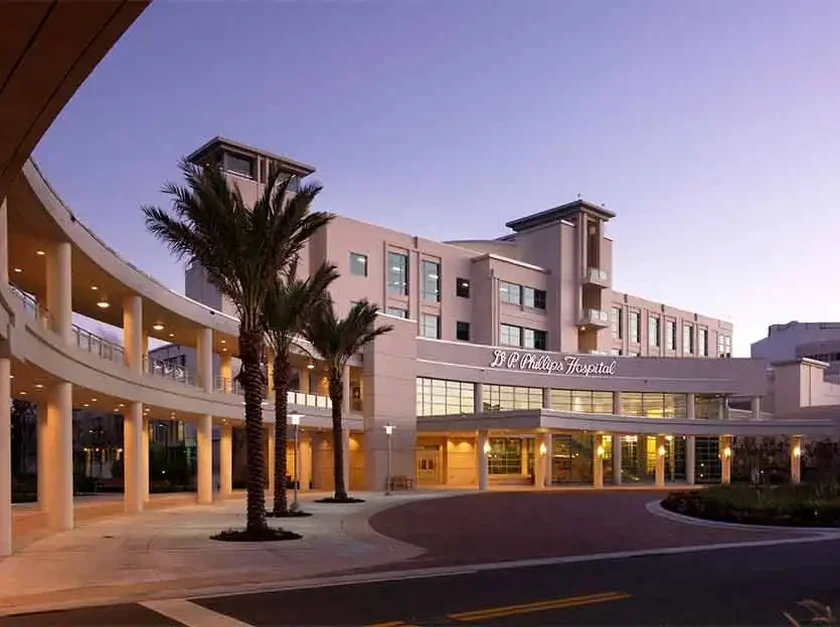 Orlando Health Dr. P. Phillips Hospital in Windermere, Florida, a location serviced by our non-emergency medical transportation (NEMT) services