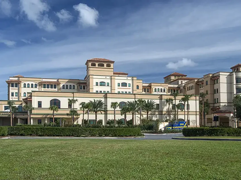 UF Health Spanish Plaines Hospital in Lady Lake, Florida, a location serviced by our non-emergency medical transportation (NEMT) services
