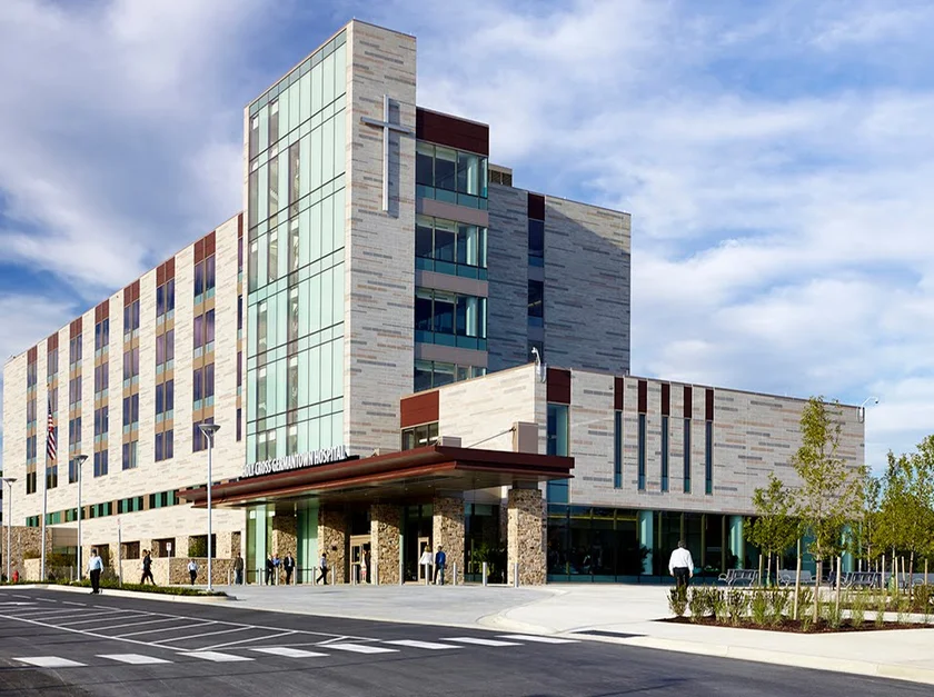 Holy Cross Germantown Hospital in Germantown, Maryland, a location serviced by our non-emergency medical transportation (NEMT) services