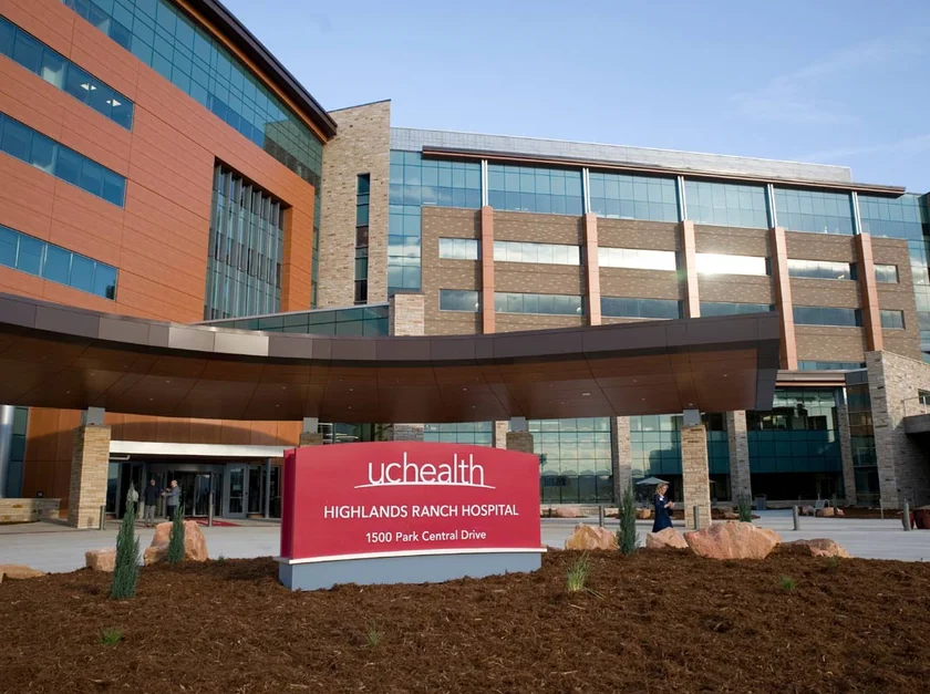 UCHealth Highlands Ranch Hospital in Highlands Ranch, Colorado, a location serviced by our non-emergency medical transportation (NEMT) services