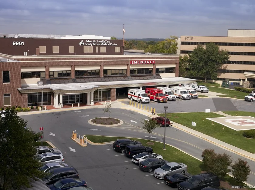 Adventist HealthCare Shady Grove Medical Center in Rockville, Maryland, a location serviced by our non-emergency medical transportation (NEMT) services