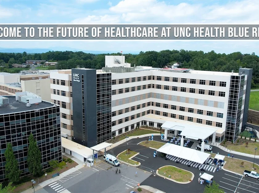 UNC Health Blue Ridge (Morganton) in Valdese, North Carolina, a location serviced by our non-emergency medical transportation (NEMT) services