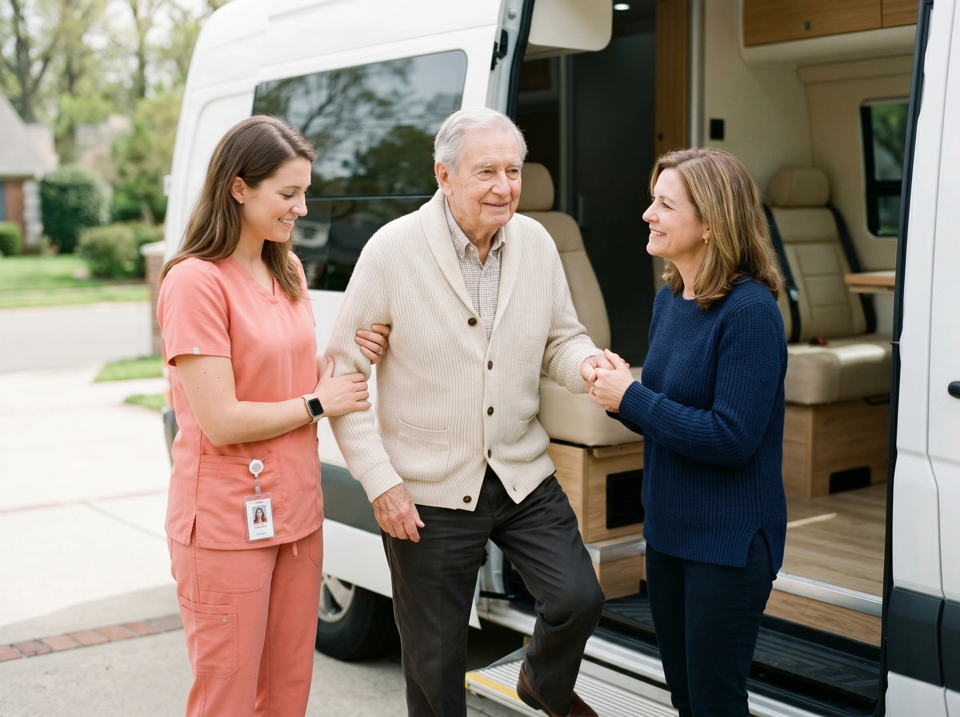 Hospice transport with dignified, tender care