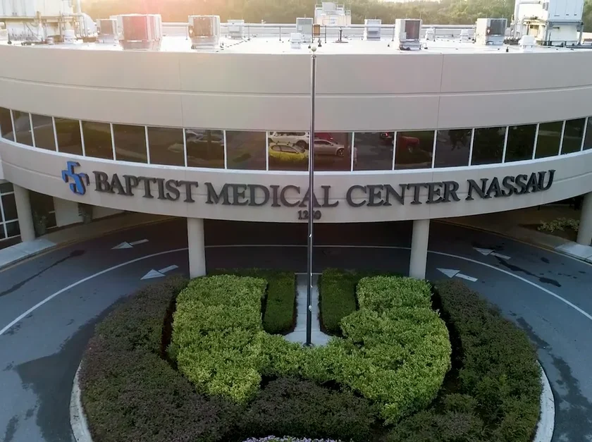 Baptist Medical Center Nassau in Fernandina Beach, Florida, a location serviced by our non-emergency medical transportation (NEMT) services