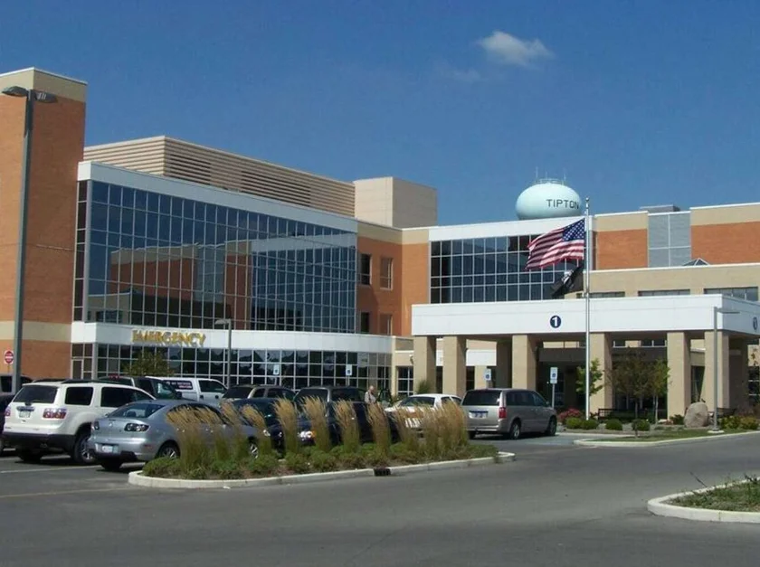 IU Health Tipton Hospital in Atlanta, Indiana, a location serviced by our non-emergency medical transportation (NEMT) services