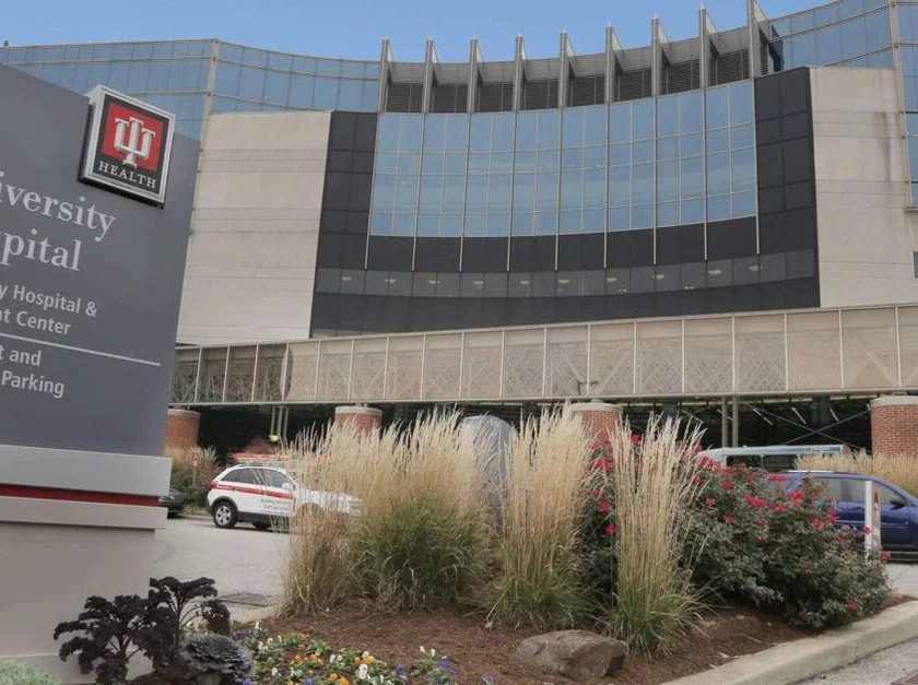 IU Health University Hospital in Coatesville, Indiana, a location serviced by our non-emergency medical transportation (NEMT) services