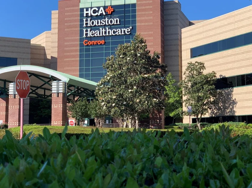 HCA Houston Healthcare Conroe in Montgomery, Texas, a location serviced by our non-emergency medical transportation (NEMT) services