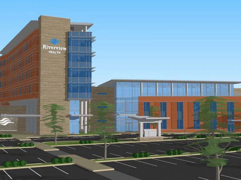 Riverview Health in Arcadia, Indiana, a location serviced by our non-emergency medical transportation (NEMT) services