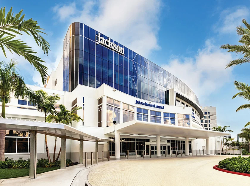 Jackson Memorial Hospital in Miami, Florida, a location serviced by our non-emergency medical transportation (NEMT) services