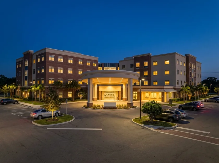 AdventHealth Lake Wales in Lake Wales, Florida, a location serviced by our non-emergency medical transportation (NEMT) services