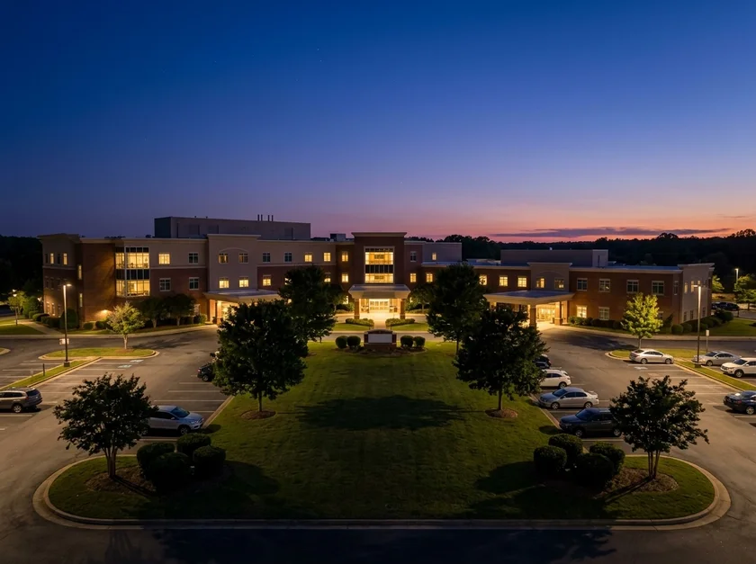 Atrium Health Wake Forest Baptist Medical Center in Clemmons, North Carolina, a location serviced by our non-emergency medical transportation (NEMT) services