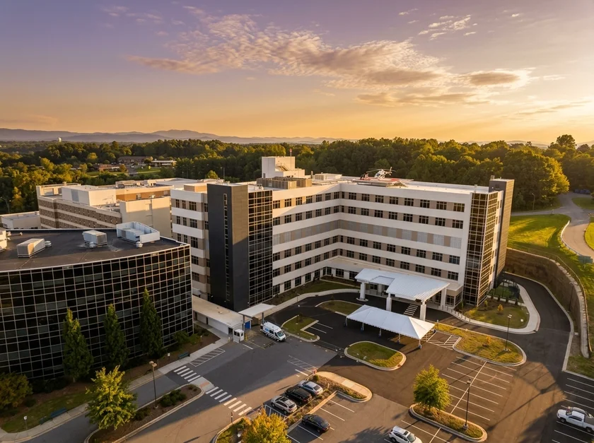 UNC Health Blue Ridge (Morganton) in Valdese, North Carolina, a location serviced by our non-emergency medical transportation (NEMT) services