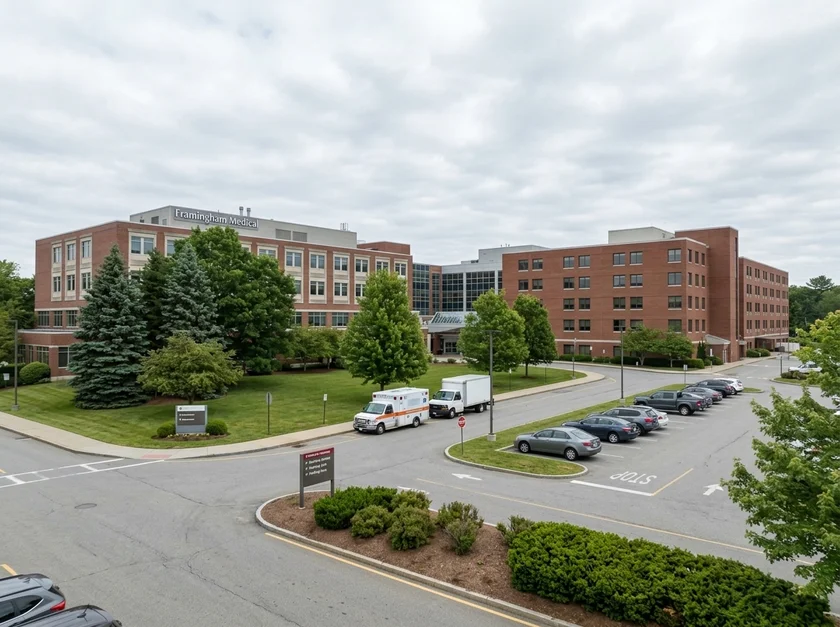 MetroWest Medical Center in Framingham, Massachusetts, a location serviced by our non-emergency medical transportation (NEMT) services